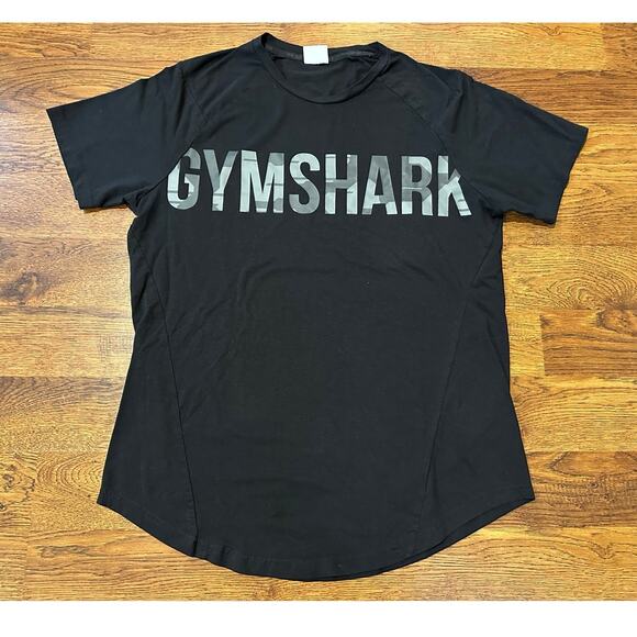 Gymshark Men’s Arrival T-Shirt with Camo Logo Black SZ Large – Fitness Essential - Picture 1 of 7